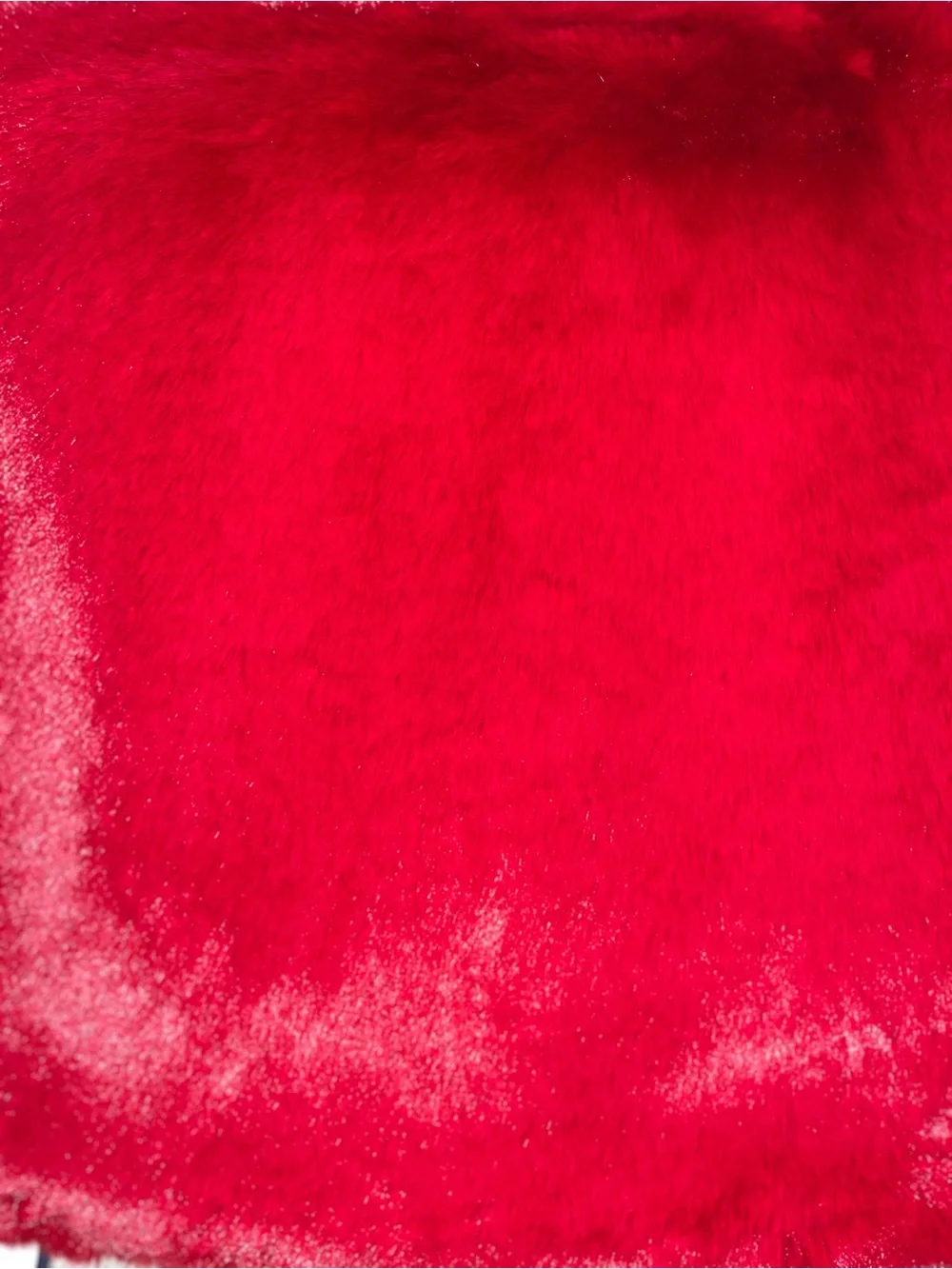 1-RACHEL ROY NWT NIGHT RUBY RED RABBIT FAUX FUR LUXURY THROW BLANKET